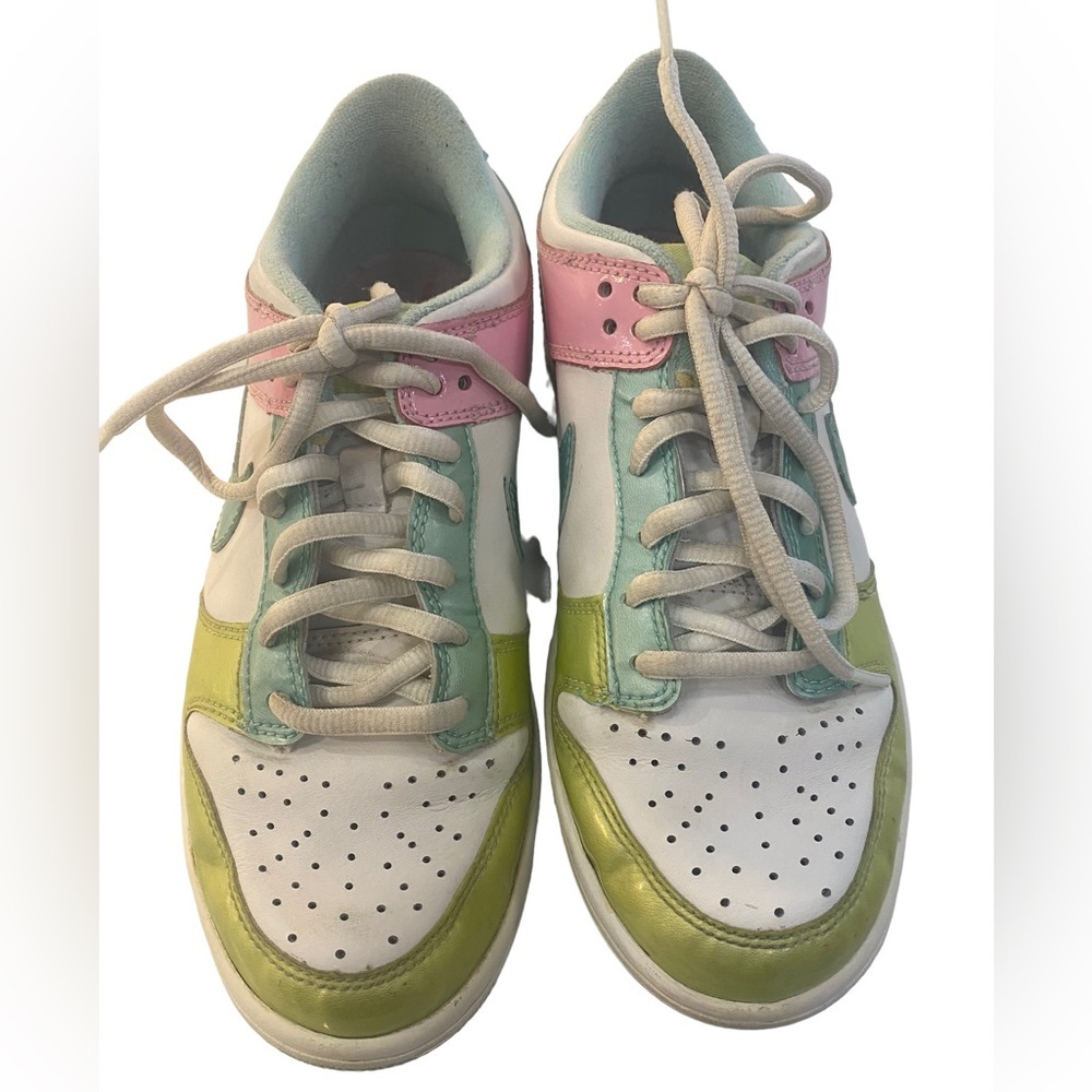 Nike Dunk Low Ice Cream Pink Green Blue Multi Color Youth 5 Women’s 7 - Picture 5 of 9